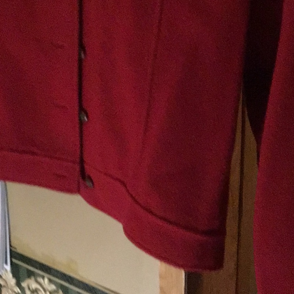 Red Button-Up Jacket - image 5